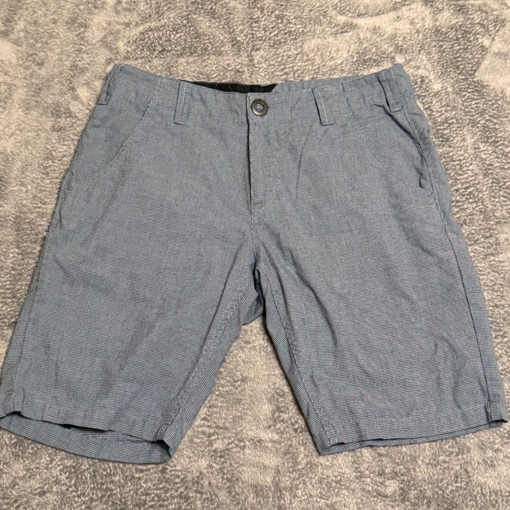 Volcom Mens True to This Chino Shorts Size 30 Blue‎ Micro Print